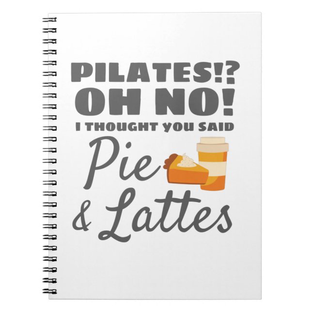 Cuaderno Pilates Instructor Pilates Pensó En Las Latas De P (Frente)