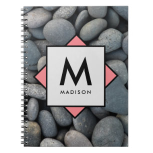 Cuaderno Pile de rock fluvial con su propio nombre y monogr