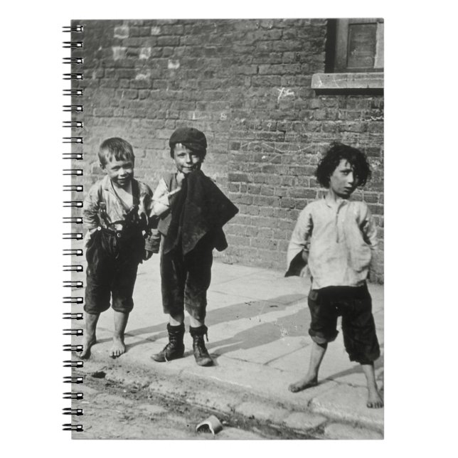 Cuaderno Pilluelos de calle en Lambeth (foto de b/w) (Frente)