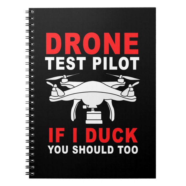 Cuaderno Piloto de prueba de drones (Frente)