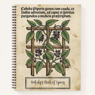 Cuaderno Pimienta con Rabo: Cubeba Medicinal Botánica Medie