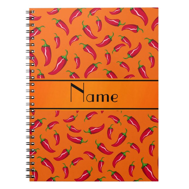 Cuaderno Pimienta de chile anaranjada conocida (Frente)