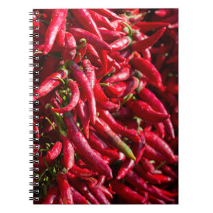 Cuaderno Pimiento rojo picante en la ciudad de Kalocsa