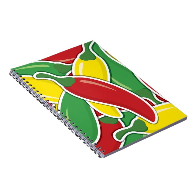 Cuaderno Pimientos de chile divertidos (Lado Derecho)
