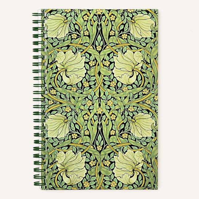 Cuaderno Pimpernel (verde) de William Morris, (Anverso)