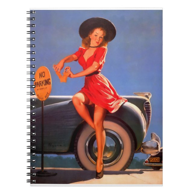 Cuaderno Pin Up Girl NO PARKING (Frente)