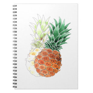 Cuaderno Piña, acuarela.
