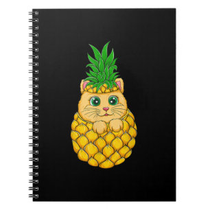 Cuaderno Piña de gato   Amante del gato   Regalo de frutas 