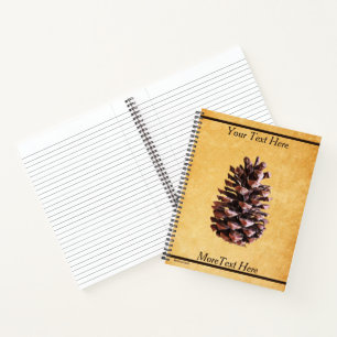Cuaderno Piña en papel vintage