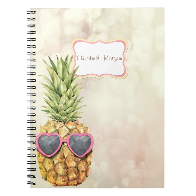Cuaderno Piña Fría, Bokeh (Frente)