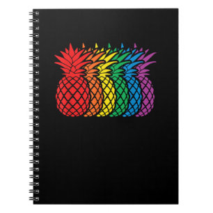 Cuaderno Piñas arcoiris Aloha Mes del Orgullo Gay Hawai