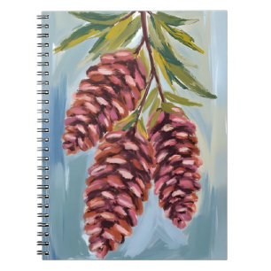 Cuaderno Piñas de Otoño   Pintura de Otoño en Acuarela
