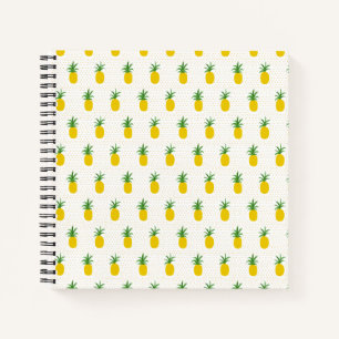 Cuaderno Piñas tropicales doradas