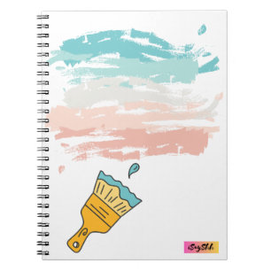 Cuaderno pincel de pintura