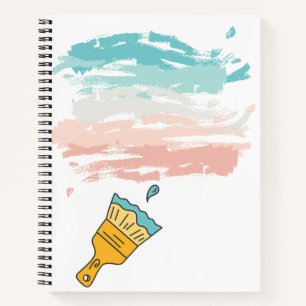 Cuaderno pincel de pintura