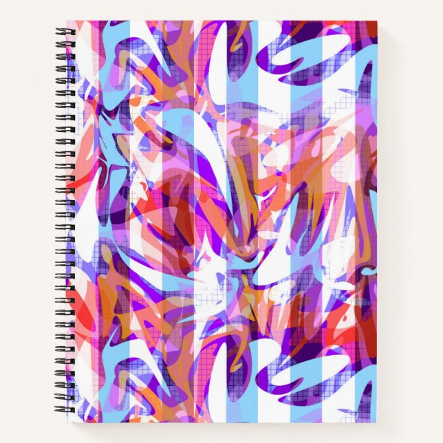 Cuaderno Pincel moderno abstracto y sin inconvenientes, tra (Anverso)