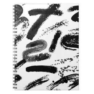 Cuaderno Pincel seco de acuarela pintado a mano sin costura