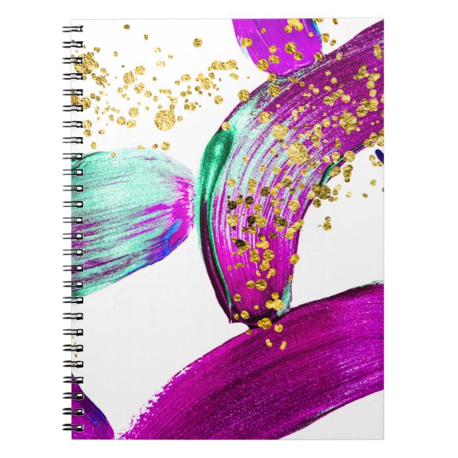 Cuaderno Pincel ultravioleta: arte abstracto (Frente)