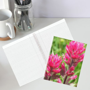 Cuaderno Pinceladas de Magenta Florales en Flor