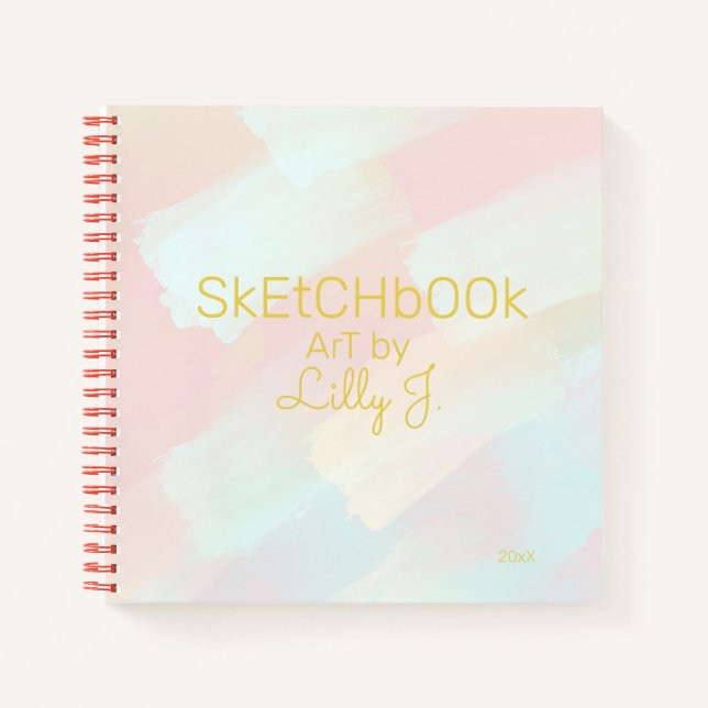 Cuaderno Pinceles Dreamy Pastel Brushstrot Personal Sketchb (Anverso)