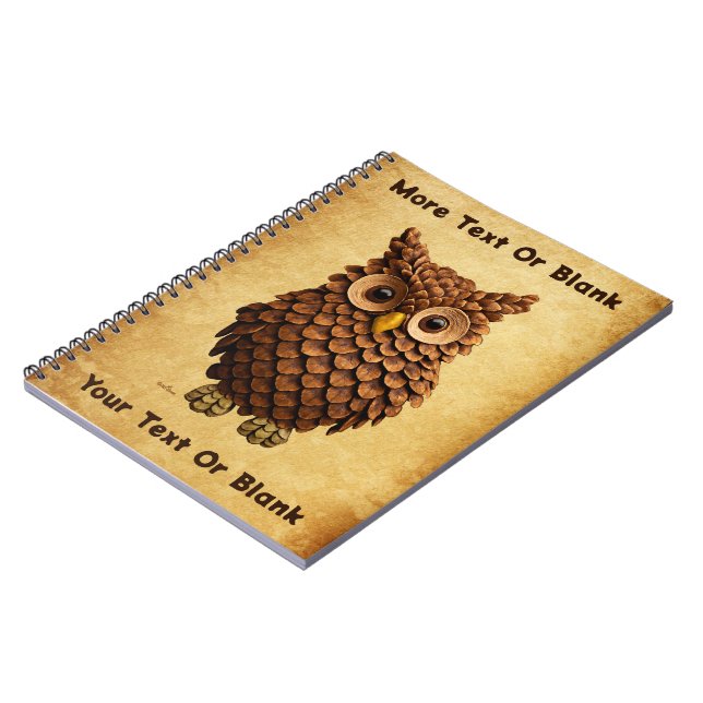 Cuaderno Pine Cone Owl (Lado Izquierdo)