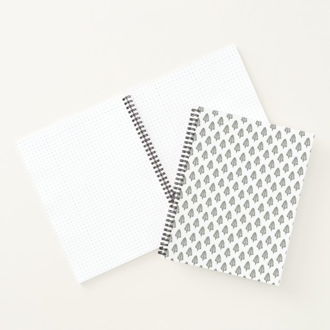 Cuaderno Pine Forest Trees - White (Interior)