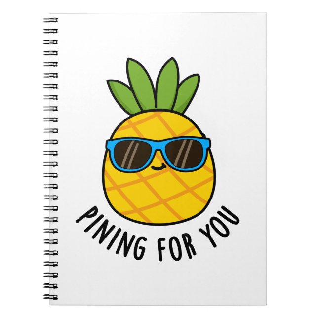 Cuaderno Pineando Por Ti Chiste De Piña Divertido  (Frente)