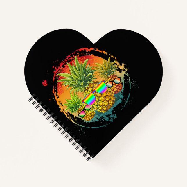 Cuaderno Pineapple Divertido Vibraciones de Verano (Anverso)