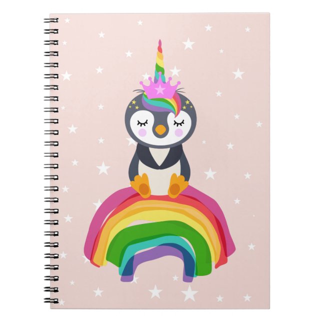 Cuaderno Pinguim unicórnio (Frente)