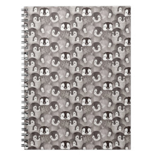 Cuaderno Pingüino de color de agua de mejor amigo