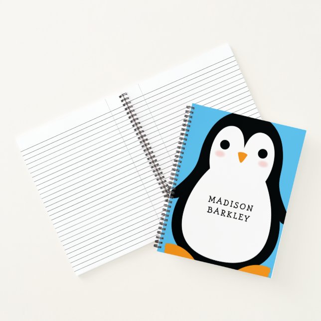 Cuaderno Pingüino de niños Lindo (Interior)
