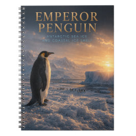 Cuaderno Pingüino Emperador Hielo Antártico ANIMALES