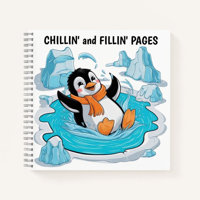 Cuaderno Pingüino en hielo (Anverso)