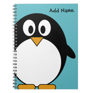 Cuaderno Pingüino lindo del dibujo animado
