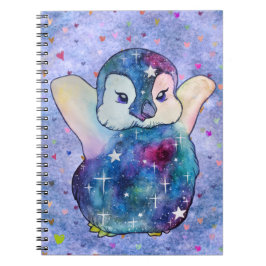 Cuaderno Pingüino llamado Button