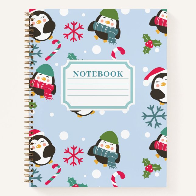 Cuaderno Pingüino navidad (Anverso)