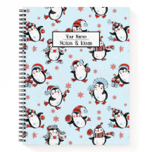 Pingüino Navidades de texto de personalizable