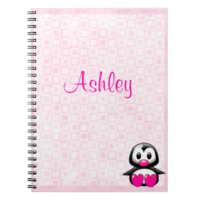 Cuaderno Pingüino rosado (Frente)