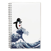 Pingüino SURFEANDO La Gran Ola