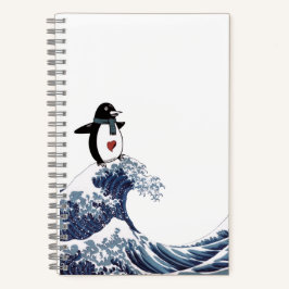 Cuaderno Pingüino SURFEANDO La Gran Ola