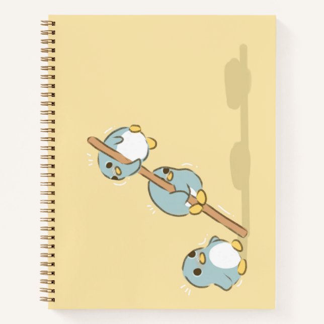 Cuaderno Pingüinos azules (Anverso)