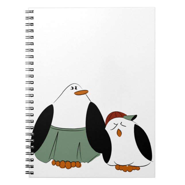 Cuaderno Pingüinos Personalizados Cute (Frente)