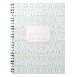 Cuaderno Pink and Blue Floral Grandmillennial