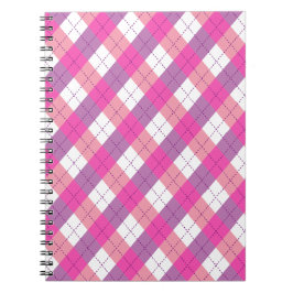 Cuaderno Pink And Purple Argyle