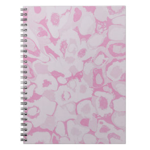Cuaderno Pink and white floral textile
