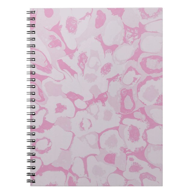 Cuaderno Pink and white floral textile (Frente)