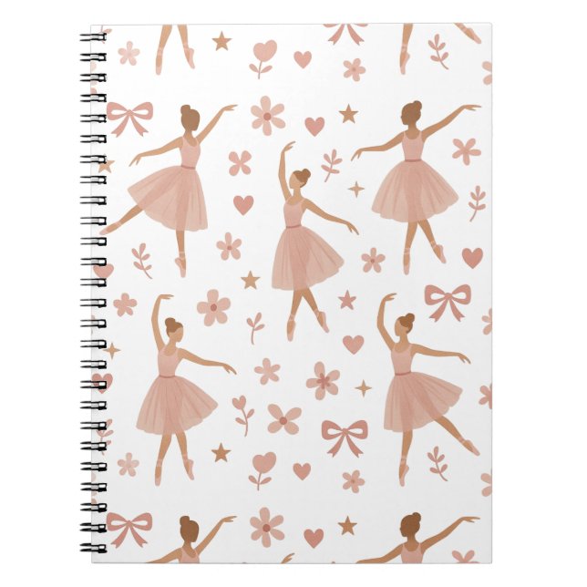 Cuaderno Pink Ballerina Dance Notebook (Frente)
