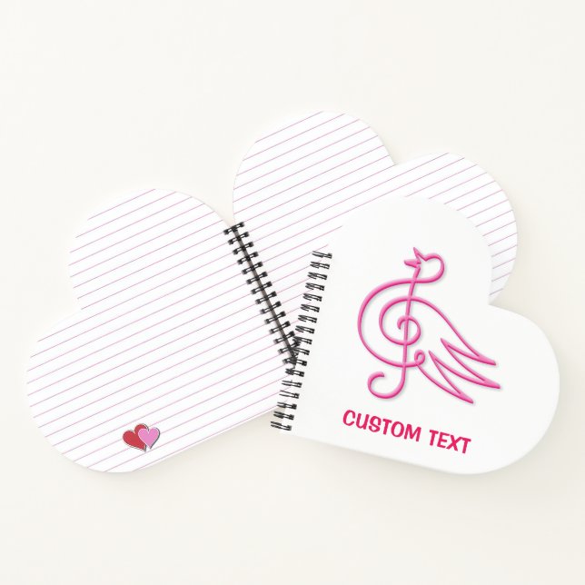 Cuaderno Pink Bird Music (Interior)