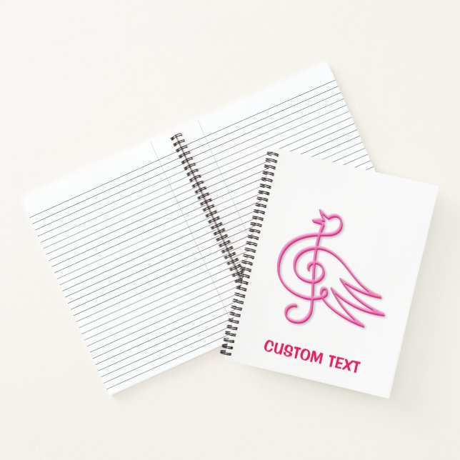 Cuaderno Pink Bird Music (Interior)