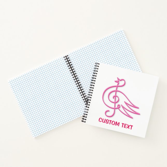 Cuaderno Pink Bird Music (Interior)